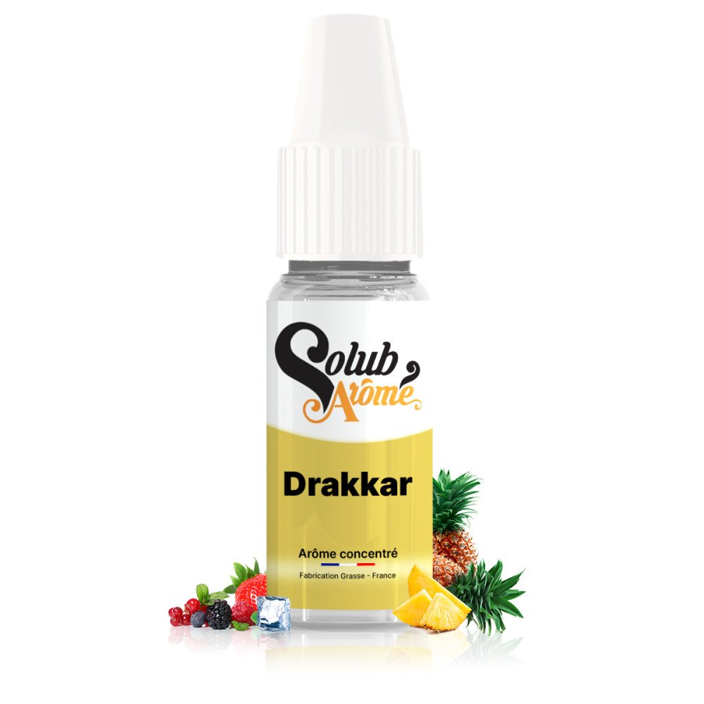 Drakkar Concentré Solubarôme 30mL - Fruits rouges Ananas Frais