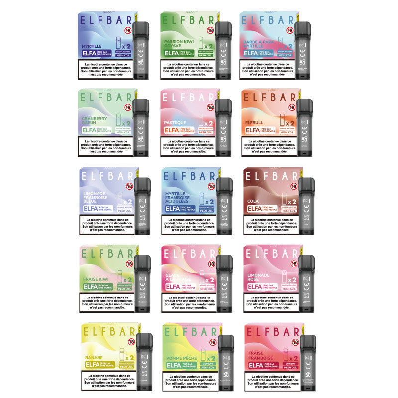 Pack de 2 Pods ELFA 20mg Elfbar