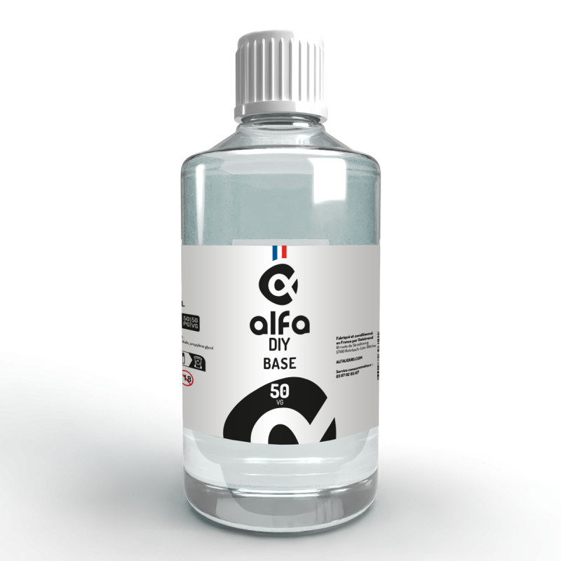 Base 500mL 50/50 AlfaDIY Alfaliquid - Base neutre DIY