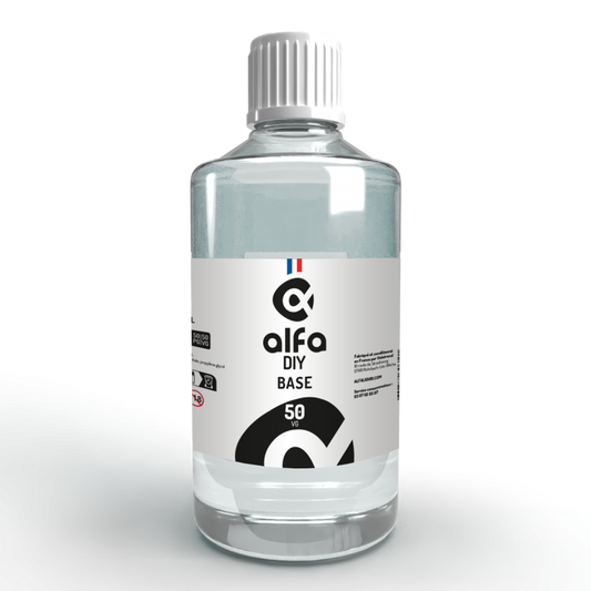 Base 500mL 50/50 AlfaDIY Alfaliquid - Base neutre DIY