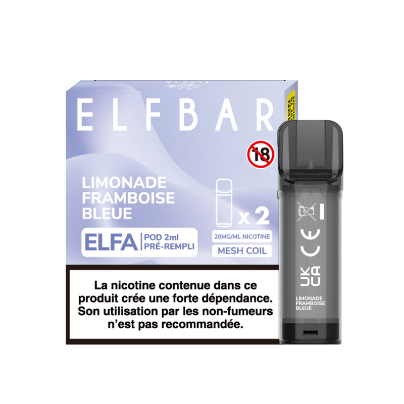 Pack de 2 Pods ELFA 20mg Elfbar