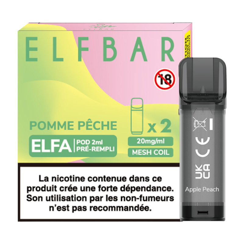Pack de 2 Pods ELFA 20mg Elfbar