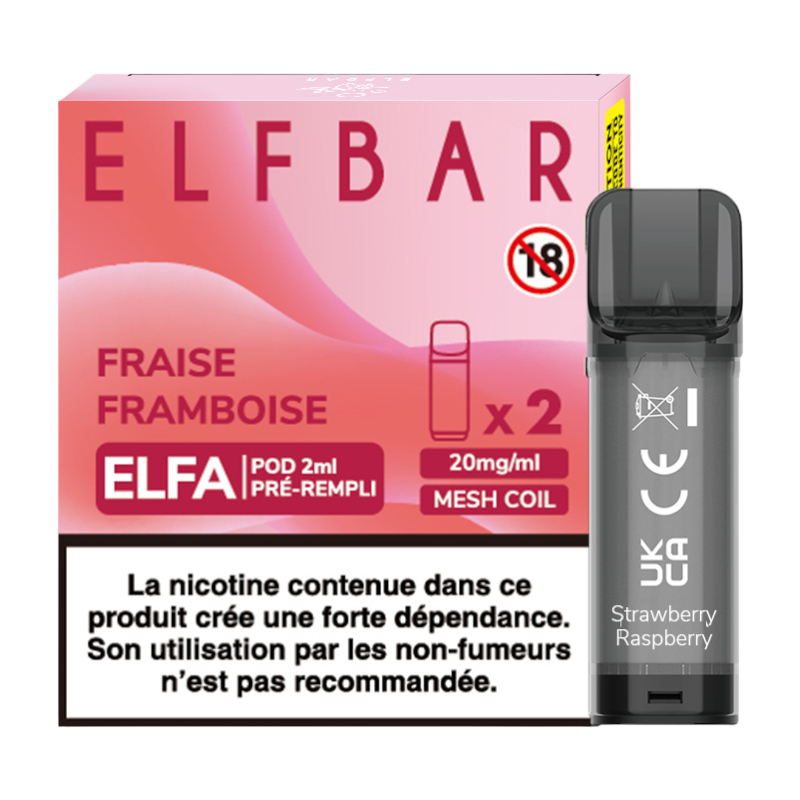 Pack de 2 Pods ELFA 20mg Elfbar