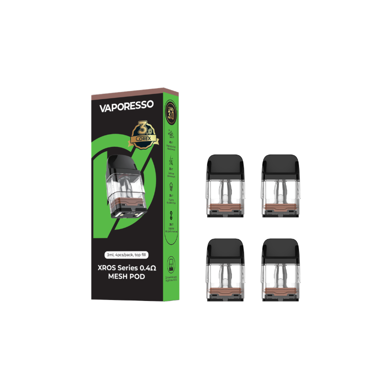 Pack de 4 cartouches 3ml Corex 3.0 Xros Series Vaporesso Vaporesso