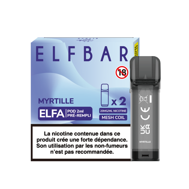 Pack de 2 Pods ELFA 20mg Elfbar