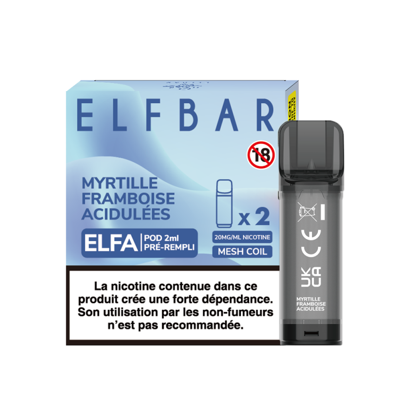 Pack de 2 Pods ELFA 20mg Elfbar